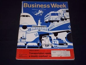 1970 NOVEMBER 14 BUSINESS WEEK MAGAZINE - TRANSPORTATION SPECIAL COVER - L 2196 - Picture 1 of 2
