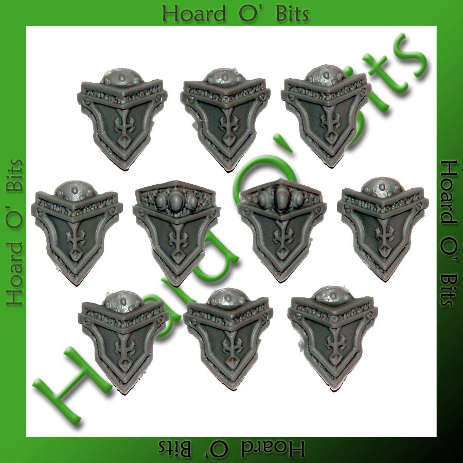 WARMACHINE BITS MENOTH EXEMPLAR CINERATORS - 10x SHOULDER PLATES - Image 1 of 1