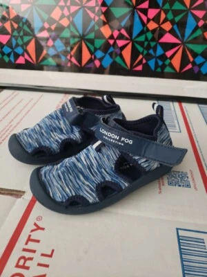 Toddler Size 9 London Fog New Sport Water Sandal Blue Swirls (T3#20) Foto 1 de 4