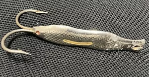 Antique Cod Jig Fish Figure Lure -Large Double Hooks- Excellent - Picture 1 of 5