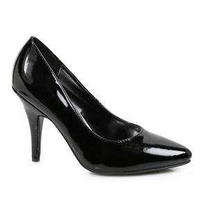 Black Pointy Toe Heels Mens Crossdresser Drag Queen Pumps Womans size 12 13 14 - Picture 1 of 6