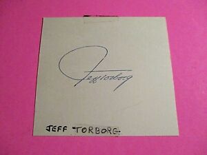 Jeff Torborg Los Angeles Dodgers,  Autograph,  Signed Index Card