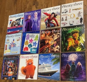 Disney D23 Twenty-Three Magazine Lot of 12 - 2019, 2020, 2021, 2022 - New Sealed - Picture 1 of 2