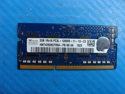 HP 15.6" 15-ac121dx OEM SO-DIMM RAM Memory 2GB PC3L-12800S HMT425S6CFR6A-PB  - Image 1 of 2