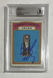 BUD SELIG Signed 1972 Topps Autograph MLB Commissioners Award BAS AUTO