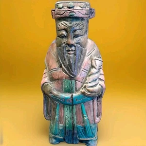 Antique Wooden Chinese Figure - Picture 1 of 16
