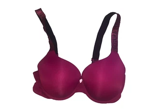 Victoria's Secret Women's 36D T-Shirt Push-up full coverage bra dark red - Picture 1 of 11