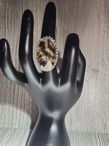 Amy Kahn Russel Zebra Sterling 0,925 Größe 6 Ring - Bild 1 von 3