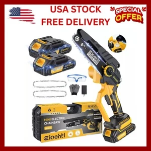 Mini Chainsaw 6 Inch Cordless, 900W Electric Cordless Chainsaw with Automatic - Picture 1 of 24