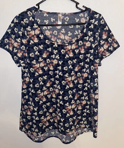 Camiseta elástica manga corta Lularoe Disney Mickey Mouse para mujer talla mediana - Imagen 1 de 3
