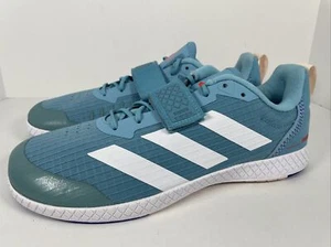 Adidas THE TOTAL Gewichtheben Schuhe (HQ3532) Unisex Herren 7 Damen 8 blau/weiß - Bild 1 von 11