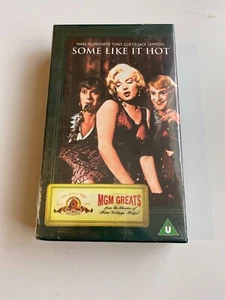 Some Like It Hot VHS - Marilyn Monroe - Tony Curtis - MGM Greats - New & Sealed - Picture 1 of 13