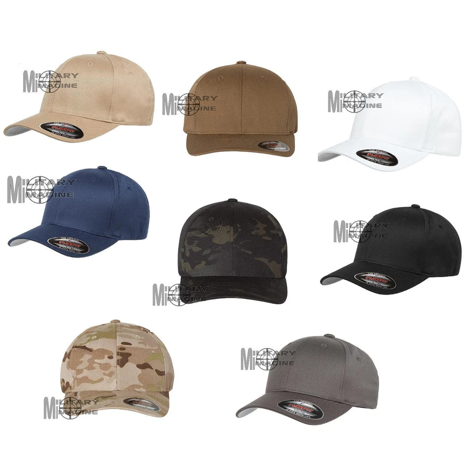 Gorra de béisbol ajustada Flexfit original gorra de sarga peinada lanuda ajuste flexible 6277 Foto 1 de 1