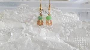 Orecchini pendenti con cipollotti oro verde - Picture 1 of 1