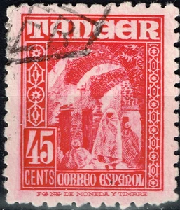Tanger Spanish colony Culture Ethnicities Arab Women stamp 1951 - Picture 1 of 1