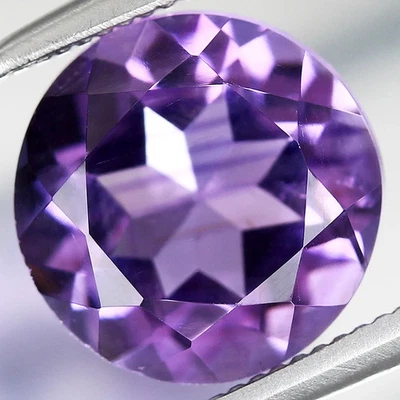 Piedra preciosa amatista uruguaya púrpura lavanda natural redonda de 1,86 quilates 8 mm Foto 1 de 4