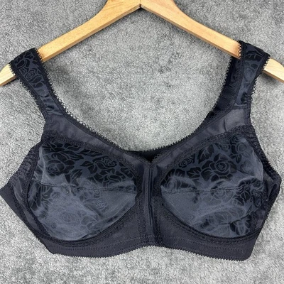 Sujetador Inalámbrico Playtex 18 Horas 40B Negro Satinado Taza Suave 4693 Suavizante Comodidad Nuevo Foto 1 de 4