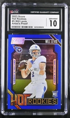 2023 Score #5 Will Levis Hot Rookies CGC 10 /35 - Image 1 of 2
