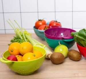 Strapazierfähiges 6 Zoll Mini Lebensmittel Sieb mit Doppelgriffen für Obst Gemüse... - Bild 1 von 7