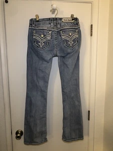 Rock Revival Light Donna Bootcut Denim verzierte Damenjeans Größe 26 x 32 - Bild 1 von 10