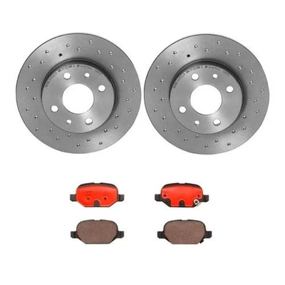 Kit de freio a disco traseiro Brembo KTX0087 XTRA com almofada de cerâmica para Fiat 500 - Imagem 1 de 3