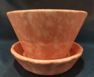Antique Shawnee USA 533 Pink White Swirl Marbled Planter - Picture 1 of 5