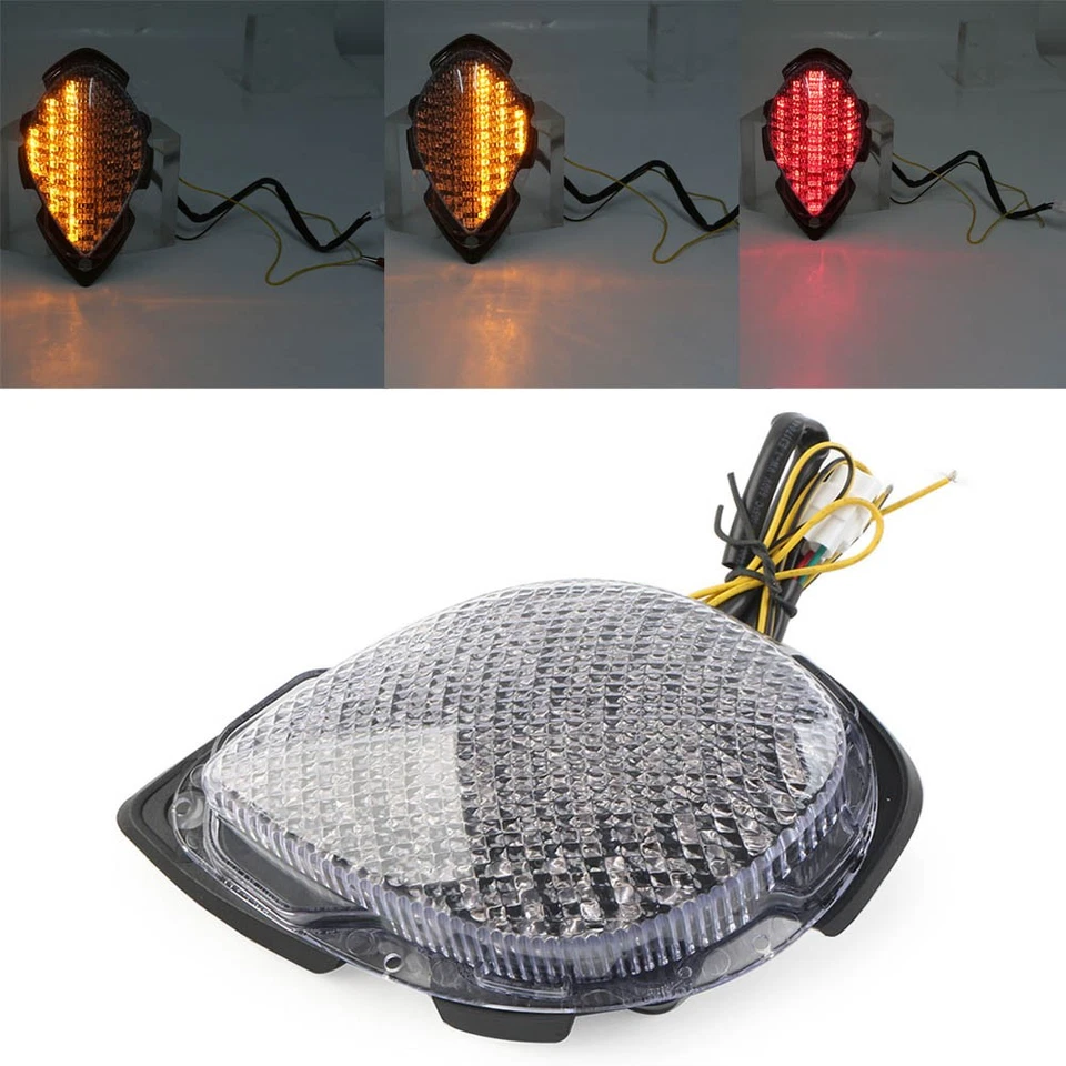 Señales de giro de luz trasera LED traseras para Yamaha Roadstar 2004-2008 transparentes Foto 1 de 4