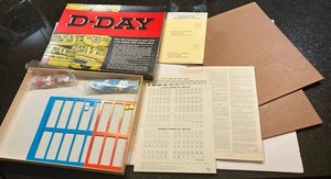 Avalon Hill D-Day 508 World War II Board Game 1961 *PUNCHED* - Picture 1 of 2