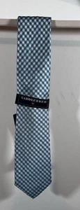 Saddlebred Handmade Neckwear Tie Blue & White 60 inches - Picture 1 of 7