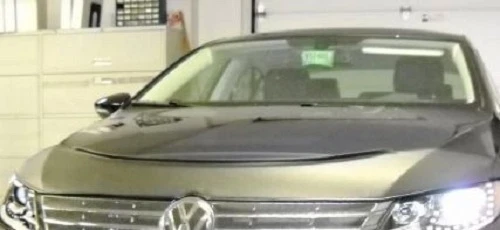 Защитный мини-бюстгальтер-маска капота Lebra подходит для Volkswagen CC 2013-2017 годов выпуска без системы помощи при парковке - Изображение 1 из 4