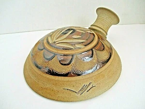 Handmade Bee/Bird Waterer Glazed Ceramic Art Vase Yard Garden Decor, Pottery - Picture 1 of 11