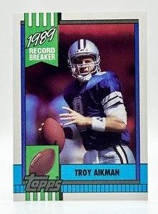 1990 Topps Record Breaker #3 Troy Aikman Dallas Cowboys - Picture 1 of 2