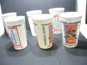 Budweiser Atlanta 1996 Olympic Plastic Cups Basketball Georgia Made in USA 6 cu - Bild 1 von 8