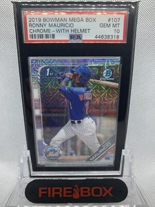 2019 Bowman Mega Box Ronny Mauricio Mojo Refractor PSA 10 Mets - Picture 1 of 1
