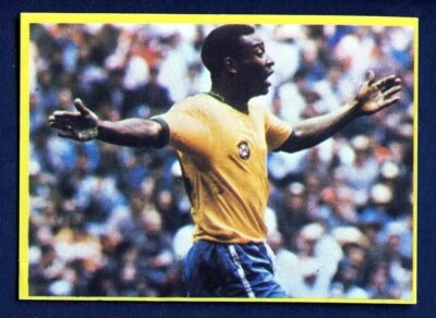 1982 Danone Futbol En Accion 34 Pele Brazil Brasil WORLD CUP VERY RARE #34 - Изображение 1 из 2