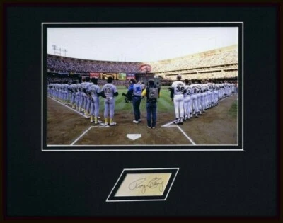 Roger Craig Signed Framed Photo Display Giants 1989 Earthquake World Series - Image 1 of 2