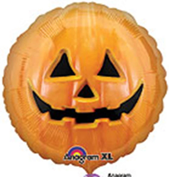Por Broward Globos Halloween Calabaza Jack O Linterna 18 Pulgadas Globo de Lámina (2) Foto 1 de 1