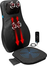 Ripple Plus Body Massage Chair Mat - Shiatsu Back Massager with Heat + Vibration
