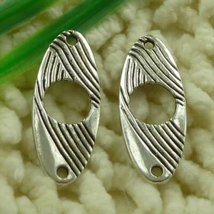 135 Pcs Tibetan Silver Oval Connectors 33X14MM S3313 DIY Jewelry Making - Picture 1 of 6