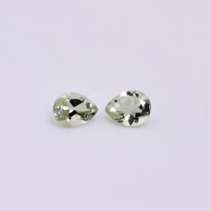 Natural Green Amethyst 8x6mm Pear Faceted Calibrated Size Loose Gemstone 5 Pcs - Picture 1 of 6