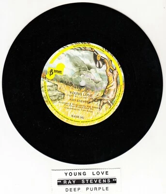 RAY STEVENS Young love 7" 45 rpm vinyl record BRAND NEW + juke box title strip - Image 1 of 2