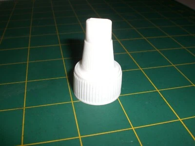 100 Pack  Twist Top Dispensing White Cap, 24/410  - Image 1 of 4