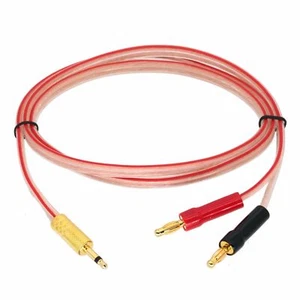 3.5mm Mono TS Plug to 4mm Banana Male Audio Video Cable Speaker Amplifier 1~20FT - Picture 1 of 4