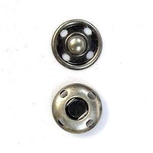 New Sew-On Snaps Fasteners Size:12mm 144 sets package, Color: Antique Nickel - Picture 1 of 2