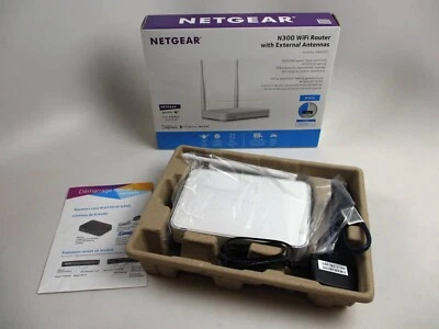 NETGEAR N300 WiFi Router With External Antennas (Model No. WNR2020-200PAS) - Image 1 of 4