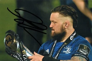 LEINSTER & IRELAND RUGBY UNION: ANDREW PORTER SIGNED 6x4 TROPHY PHOTO+COA - Picture 1 of 1