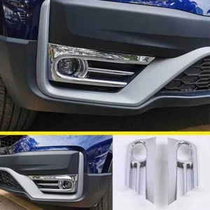 For Honda CR-V CRV 2020-2022 ABS Chrome Front Fog Light Eyelid Molding Trim 2p - Picture 1 of 4