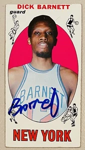 Dick Barnett Signed Autographed 1969 Topps Rookie Card #18 BAS Beckett Witness 2 - Picture 1 of 2