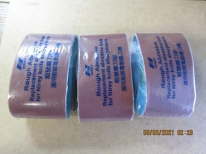 Cinturón afilador de cuchillos ÁSPERO se adapta a los afiladores de cuchillos Nirey (paquete de 3) fabricante de equipos originales # sc-02a - Imagen 1 de 1