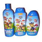 Nickelodeon Paw Patrol Bath Set Full Size Bubble Bath Body Wash 2In1 Shampoo New